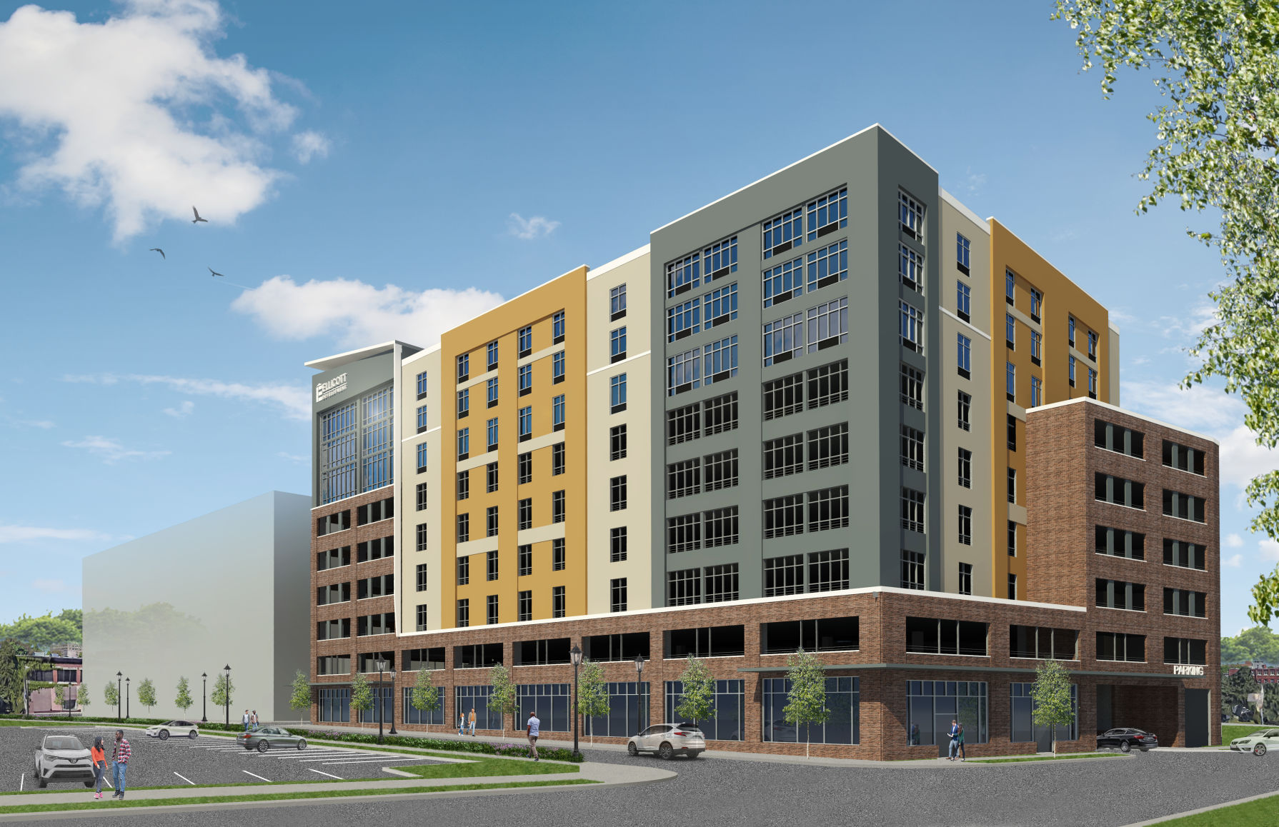Pedestrian View Southeast rendering 6-13-2019
